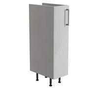 Ennis Gloss Light Grey Modern Freestanding Bathroom & Wet Room Base Unit (W)195mm (H)820mm