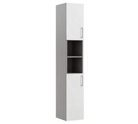 Ennis Gloss White Double Wall-Mounted Bathroom Cabinet (H)180Cm (W)29.5Cm