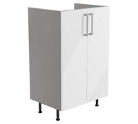 Ennis Gloss White Modern Freestanding Bathroom & Wet Room Base Unit (W)495mm (H)820mm