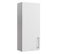 Ennis Gloss White Bathroom Single Wall Cabinet (H)72Cm (W)29.5Cm