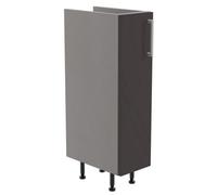 Ennis Matt Graphite Contemporary Freestanding Fitted Bathroom Base Unit (W)200mm (H)820mm