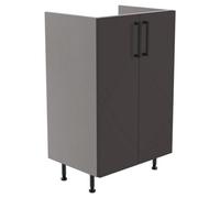 Ennis Matt Graphite Contemporary Freestanding Fitted Bathroom Base Unit (W)500mm (H)820mm