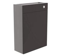 Ennis Matt Graphite Contemporary Freestanding Slimline Toilet Cabinet (W)600mm (H)820mm