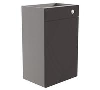 Ennis Matt Graphite Contemporary Freestanding Toilet Cabinet (W)500mm (H)820mm