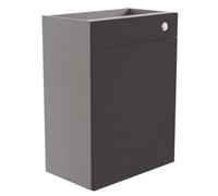 Ennis Matt Graphite Contemporary Freestanding Toilet Cabinet (W)600mm (H)820mm