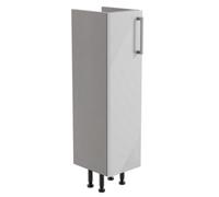 Ennis Slim Gloss Light Grey Modern Freestanding Bathroom & Wet Room Base Unit (W)195mm (H)820mm