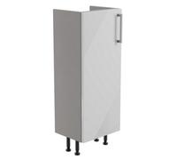 Ennis Slim Gloss Light Grey Modern Freestanding Bathroom & Wet Room Base Unit (W)295mm (H)820mm