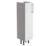 Ennis Slim Gloss White Modern Freestanding Bathroom & Wet Room Base Unit (W)195mm (H)820mm