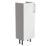 Ennis Slim Gloss White Modern Freestanding Bathroom & Wet Room Base Unit (W)295mm (H)820mm