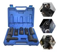 ENNJING 7 Pcs Oxygen Sensor Removal Tool-lambda Sensor Socket Removal Socket Set,22mm/27mm/29mm O2 Sensor Sockets With 3/8" & 1/2" Drive,Drive Oil Pressure Sending Unit Removal Kit For Car Maintenance