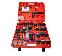 ENNJING Coolant Pressure Tester Kit-Radiator Pressure Tester Kit, Vacuum Cooling System Tester Master Tool Kit, Fit Most European and Japanese Vehicles (28 Pcs)