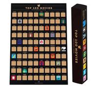 Enno Vatti |100 Movies Scratch Off Poster - Top Films of All Time Bucket List (42 x 59.4 cm) - Cinematic Journey Quest - Exceptional Gift for Movie Lovers - Ideal for Christmas and Easter Surprises