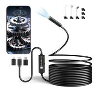Ennovor 7.9mm Lens Endoscope Inspection Camera, 1920P HD Borescope Cameras, 8 Adjustable LED Lights, 3.8mm 16.4ft Semi-Rigid Snake Endoscope, IP67 Waterproof Inspection Camera for Android 4.4+, iOS 9+