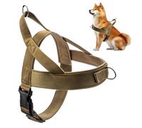 Ennoxwi Dog Harness for Medium Small Dogs Adjustable Anti-Pull Dog Lead for Walking and Training