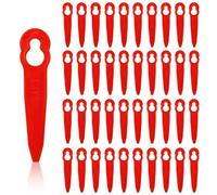 Ennoxwi Grass Trimmer Blades, 60 Pieces Replacements Plastic Trimmer Line, strimmer blades, Replacement Trimmer Heads, Durable Nylon Trimmer Blades, Plastic Grass Trimmer Accessories -Red