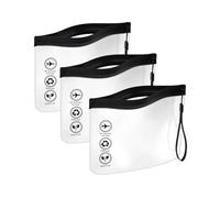 ENNSOO Travel Toiletry Bags, Portable Water Proof Makeup Size Bag, Black