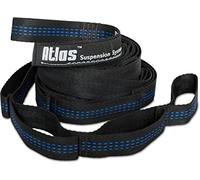 ENO Atlas Strap Hammock Suspension System Black Strong Secure Easy To Use No Knots 30 Adjustments Tree Friendly Suspension Polyfillament Webbing Weight 340 g Capacity 181 Kg