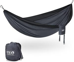 ENO Eagle Nest Outfitters Doublenest Parachute Hammock CHARCOAL / BLACK