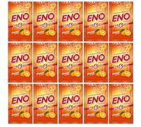Eno Fruit Salt Orange Antacid Powder Baking Soda for Indigestion, Heartburn, Flatulence(15 Sachets 5 g Each)