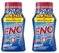 ENO Fruit Salt (REGULAR) 100g | PACK OF 2 | Fast Relief from Acidity | Gentle on your Stomach | Regular ENO.