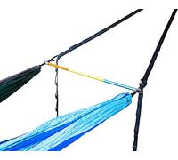 ENO Fuse Tandem Hammock System Colour Retro Tri Lightwieght Fuse Spreader Bars, Two Hammocks Side By Side Dac Grren Anodised Aluminium Alloy Eliminates Enviro Damage Weight 277 g