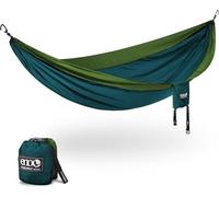 ENO SingleNest Hammock - Lightweight, 1 Person Portable Hammock - for Camping, Hiking, Backpacking, Travel, a Festival, or The Beach - Marine/Cedar