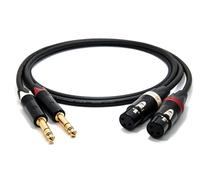 enoaudio Mogami 2534 Quad (L,R) Stereo Pair Balanced Cable | Neutrik 6.3 mm TRS - XLR female | HiFi - 1.5 m