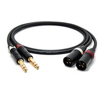 enoaudio Mogami 2534 Quad (L,R) Stereo Pair Balanced Cable | Neutrik 6.3mm TRS - XLR male | HiFi - 2.0 m
