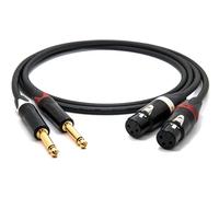 enoaudio Mogami 2534 Quad Pair (L,R) Cable | Neutrik 6.3mm TS - XLR-f | HiFi - 1.5 m