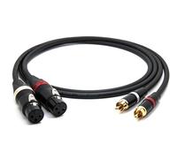 enoaudio Mogami 2534 Quad Pair (L,R) Cable | Neutrik RCA - XLR-f | HiFi - 1.0 m