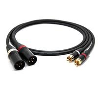 enoaudio Mogami 2534 Quad Pair (L,R) Cable | Neutrik RCA - XLR-m | HiFi - 0.5 m