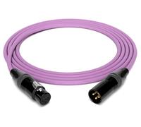 enoaudio Mogami 2534 Quad Professional Studio Cable Balanced Microphone | Neutrik Gold XLR Female - XLR Male | HiFi, Purple, 1.0 m