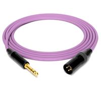 enoaudio Mogami 2534 Quad Professional Studio Cable Balanced Neutrik Gold 6.3 mm TRS Jack - XLR Male HiFi, Purple, 0.5 m