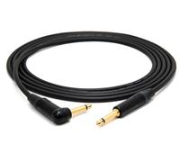 enoaudio Mogami 2534 Quad Studio Reference Cable Unbalanced | Neutrik 6.3mm TS - TS-l Angled | HiFi - 0.5 m