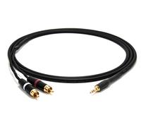 enoaudio Mogami 2534 Quad Y-Cable | Amphenol 3.5mm Mini TRS - Neutrik RCA (L,R) | HiFi - 0.5 m