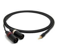 enoaudio Mogami 2534 Quad Y-Cable | Amphenol 3.5mm Mini TRS - Neutrik XLR male (L,R) | HiFi - 3.0 m