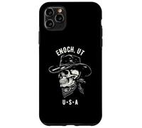 Enoch Utah USA Cowboy Skull Distressed Design Case for iPhone 11 Pro Max