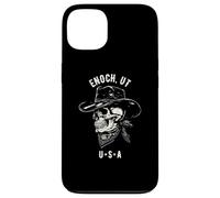 Enoch Utah USA Cowboy Skull Distressed Design Case for iPhone 13