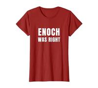 Enoch was Right Conservative Centre Right UK Politics T-Shirt, Women, Cranberry Red, Medium