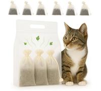 Enochainchin 2Pcs Catnip Refill Bag with 6Pcs Catnips Tea bagss, Catnipss Refresh Bags for Storage and Refills, Organic Cat nip Refillss for Catnipss Toy, Catnip Refresh Kit