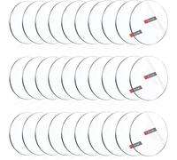 Enoin 30 Pack 1.5 Inch Round Clear Acrylic Plexiglass Sheet, Disc Circle Platic Sheet 0.118'' 1/8 Inch Thick, Transparent Board Panel for Glass, DIY Project, Paintings, Art Craft