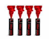 Enola Gaye EG25 Red Smoke Grenade Pack of 4 Wire Pull | Football Celebration Smoke for Fans, Supporters, Parade & Special Effects
