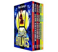 Enola Holmes Mystery Series 6 Books Collection Set by Nancy Springer(The Case of the Missing Marquess,Left-Handed Lady,Bizarre Bouquets,Peculiar Pink Fan,Cryptic Crinoline,Disappearing Duches) NETFLIX