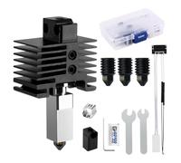 ENOMAKER P1 Hardened Steel Hotend Kit for Bambu Lab P1P,P1S 3D Printer, Heating Block Replacement,High Speed,High Temperature Extruder Hot End, with 0.2,0.4,0.6,0.8mm Nozzle,Thermistor,Ceramic Heater