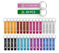 ENOMY 30PC Personalised Custom Bottle Opener Keyring Engraved Text & Logo Customized Beer Bottle Opener for Bar Party Wedding Birthday Christmas Favours Gift