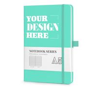 ENOMY Custom A5 Notebook Personalised Hardcover Journal with Logo/Text/Image Executive Notepad Student Diary Corporate Gift Travel Notebook Blue