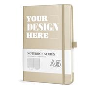 ENOMY Custom A5 Notebook Personalised Hardcover Journal with Logo/Text/Image Executive Notepad Student Diary Corporate Gift Travel Notebook Glod