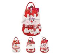 ENOMY Custom Xmas Tote Bag with Embroidery - Personalised Christmas Bags with Handles, Christmas Sweet Bags for Presents for Family Kids Friends