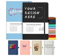 ENOMY Personalised Notebook Custom Logo/Text/Image personalized notebooks A5 Executive Customized Journal & Student Notepad Diary Hardcover Gift Black