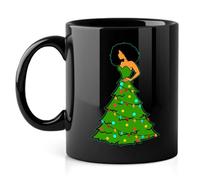 ENOMY Personalized Coffee Mug Custom Photo Text Logo Ceramic Mug Customized 11oz Tea Cup for Men & Women Perrsonalised Gifts for Boyfriend Girlfriend Christmas Halloween (Black)